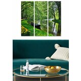 Wallity MDF101172106 multicolor decorative mdf painting (3 pieces) Cene