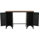 In Stol s dvostrukim postoljem od masivne jelovine i čelika 120 x 50 x 76 cm | shoptok.hr