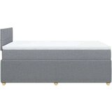 vidaXL Krevet s oprugama i madracem svjetlosivi 120x190 cm od tkanine | shoptok.hr