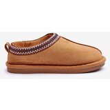 Kesi Women's Suede Slippers with fur Brown Polinna | shoptok.hr
