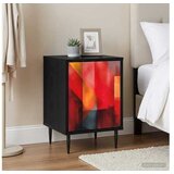 vidaXL Noćni ormar HEESCH 2 kom. Crni hrast 36 x 33 x 51 cm - Tiskanje boja 2 Cijene