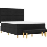  Krevet s opruga kutije s uzglavljem Crna 200 x 160 cm tkanina | shoptok.hr