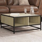vidaXL Stolić za kavu boja hrasta sonome 60,5x60,5x30 cm drvo i metala Cijene