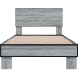  Okvir za krevet boja hrasta 100x200cm konstruirano drvo i metal | shoptok.hr