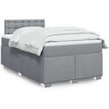  Krevet s oprugama i madracem svjetlosivi 120x190 cm od tkanine | shoptok.hr
