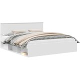  Krevetna konstrukcija Bijelo 200 x 200 cm Konstruirano drvo | Eponuda.com