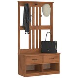 vidaXL Drevo za dvorano "SANDENS" 87x40x159,5 cm masivni les bora Cene