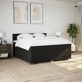  Krevet s oprugama i madracem crni 200x200 cm od tkanine | shoptok.hr