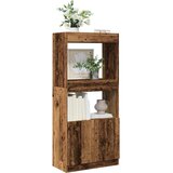  Visoka komoda boja staro drvo 63x33x140 cm konstruirano drvo | shoptok.hr