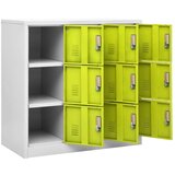 vidaXL Ormarići s ključem 5 kom svjetlosivi/zeleni 90x45x92,5 cm čelik | shoptok.hr