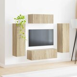  Set TV komoda Zidne 3 pcs Sonoma hrast Konstruirano drvo | shoptok.hr