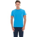 Leone 1947 Majice & Polo majice Man T-Shirt Short Sleeves Slub Small Logo Modra | Shoptok.si