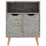  Komoda siva boja betona 60 x 30 x 72 cm od konstruiranog drva | shoptok.hr