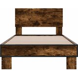  Okvir za krevet boja hrasta 90x200 cm konstruirano drvo i metal | shoptok.hr