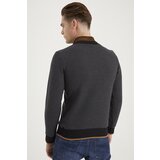 Dewberry 1039 MEN'S SWEATSHIRT-PATTERNED ANTHRACITE | shoptok.hr