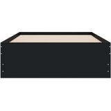 vidaXL Okvir kreveta s ladicama crni 75 x 190 cm konstruirano drvo | shoptok.hr