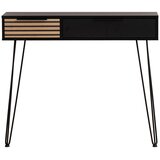 MID.YOU KONZOLNA MIZICA, 103,7/87,85/32,1 cm črna, barve hrasta | Shoptok.si