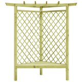  Kutna pergola s klupom 130 x 130 x 197 cm impregnirana borovina | shoptok.hr