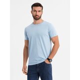 Ombre BASIC men's classic cotton T-shirt - light blue | Shoptok.si