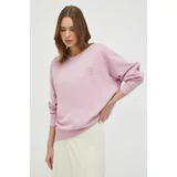 Pinko Bombažen pulover ženska, roza barva
