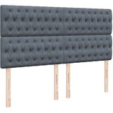  Krevet s oprugama i madracem tamnosivi 200x200 cm baršunasti | shoptok.hr
