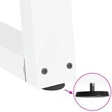  Noge za blagovaonski stol V-oblik 2 kom Bijele 80 x (72-73,3) cm Čelik | shoptok.hr