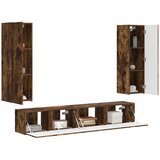  Set TV komoda Zidne 3 pcs Dimljeni hrast Konstruirano drvo | shoptok.hr