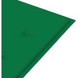  Vrtna klupa s jastukom 120 cm od masivnog bagremovog drva Zelena 120 x 50 x 4 cm | shoptok.hr