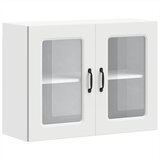 Maison Chic Kuhinjska stenska omarica - Kuhinjska omarica s steklenimi vrati Kalmar bela iu651, (22063816) | Shoptok.si