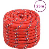 vidaXL Vrv za čoln rdeče 20 mm 25 m polipropilen Cene