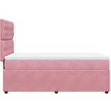 Box spring krevet s madracem ružičasti 90x190 cm baršunasti | shoptok.hr
