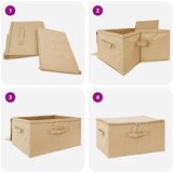  Kutija za spremanje Krem 55 x 35 x 32 cm Netkana tkanina - Krem 1 55 x 35 x 32 cm | shoptok.hr