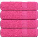 vidaXL Brisače za tuširanje 4 kos roza 70x140 cm 360 g/m² 100% bombaž, (21822781) Cene