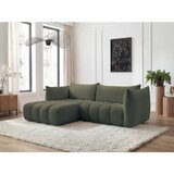 Bobochic Paris Zelena kotna sedežna garnitura iz tkanine bouclé (levi kot/z ležalnikom) Azra – | Shoptok.si