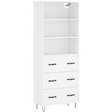 Maison Chic Visoka omara - Komoda - Predalnik bela 69,5x34x180 cm inženirski les, (21721233) | Shoptok.si
