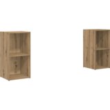 vidaXL Komplet TV omaric 2 pcs Obrtniški hrast 72 x 35 x 36.5 cm | Shoptok.si