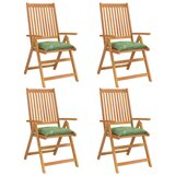  Jastuci za stolice 4 kom s uzorkom lišća 40x40x7 cm od tkanine | shoptok.hr