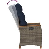  Ležaljka u vrtu 2 pcs Siva i tamnoplava 64 x 57,5 x 112 cm | shoptok.hr