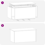  Vanjska kutija za spremanje Bijelo 100 x 50.5 x 50 cm | shoptok.hr