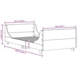  Okvir kreveta bez madraca 90 x 200 cm od masivne borovine | shoptok.hr
