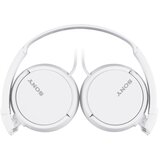 Sony Slušalke MDR-ZX110AP z mikrofonom, polne velikosti, žične, z 3,5 mm vtičem, bele | Shoptok.si