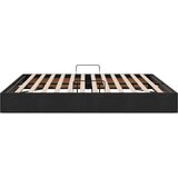  Ottomanska Okvir za krevet s pohranom s pohranom Baršun - Crna 160 x 200 cm | shoptok.hr