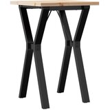  Blagovaonski stol Y-oblika 50x50x75,5 cm od borovine i čelik | shoptok.hr