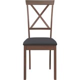 vidaXL Jedilni stoli z blazinami 2 kosa Brown Solid Wood Rubber | Shoptok.si