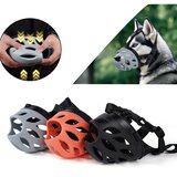 INF Nastavljiva pasja nagobčnica: proti grizenju, lajanju, zračna in udobna Black+Grey 3, (5000125373) | Shoptok.si
