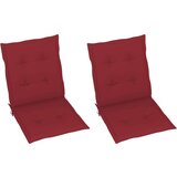  Jastuci za vrtne stolice 2 kom boja vina 100x50x3 cm od tkanine cijene