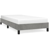 Maison Chic Posteljni okvir - Enojna postelja - Postelja za odrasle brez vzmetnice svetlo siv 100x200 cm žamet-J7499, (21774568) | Shoptok.si