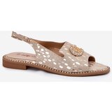 S. BARSKI Leather Sandals With Decoration On Flat Heel S.Barski | ePonuda.com