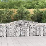  Gabionska košara s lukom 400 x 30 x 80/100 cm pocinčano željezo Cijene