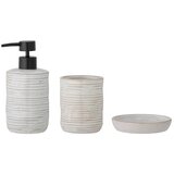 Bloomingville Krem set pribora za kupaonicu od kamenine Winta – u